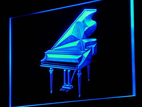 Piano Keys Bar Song Muisc Pub Neon Light Sign